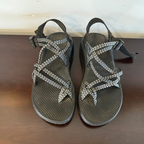 Chaco Hiking Sandals Womens Sz 9 Classic Strappy Multicolor Buckle Hook 7 Loop - Picture 6 of 11